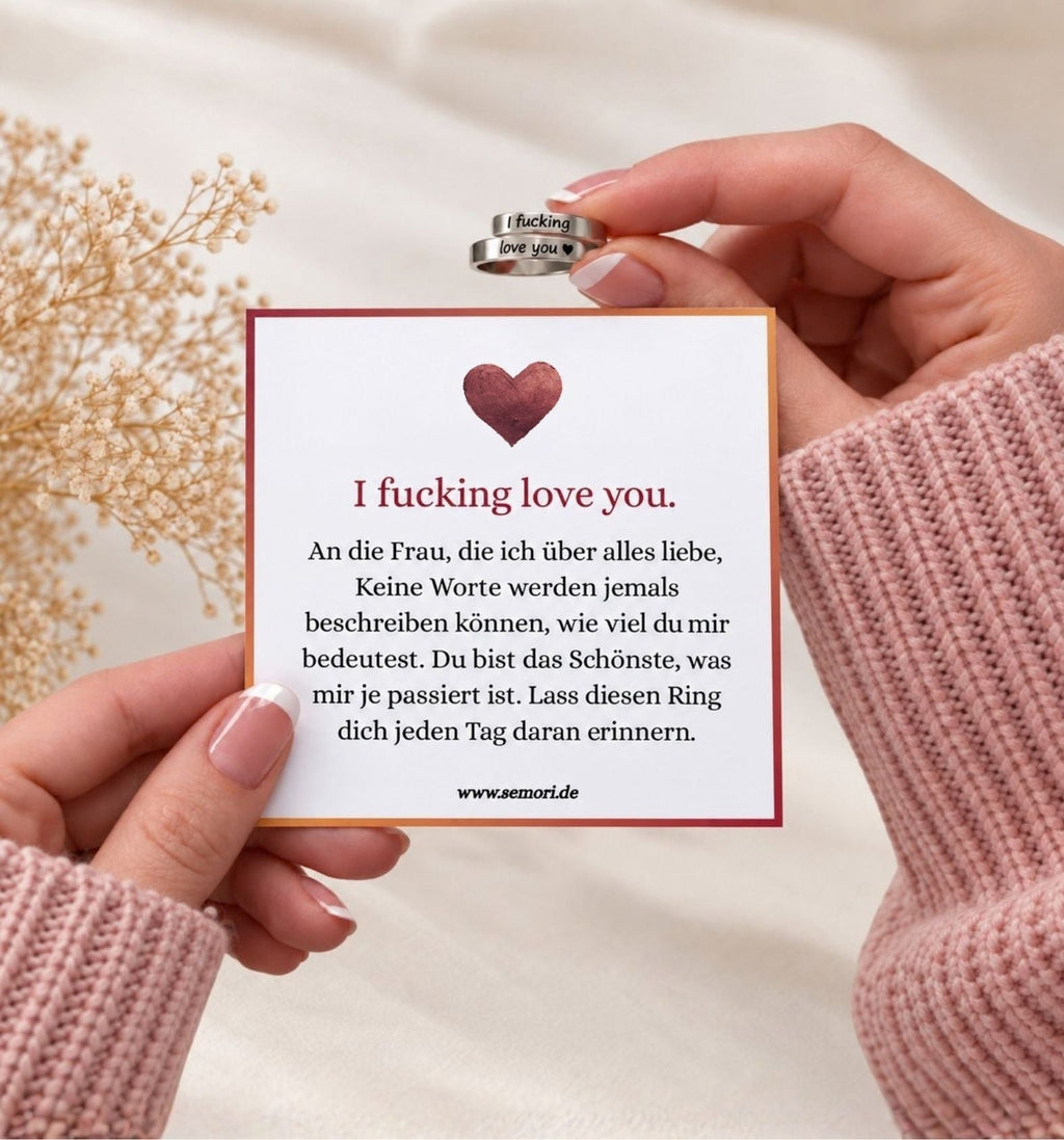 „I F♡cking Love You“ Ring