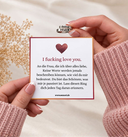 „I F♡cking Love You“ Ring
