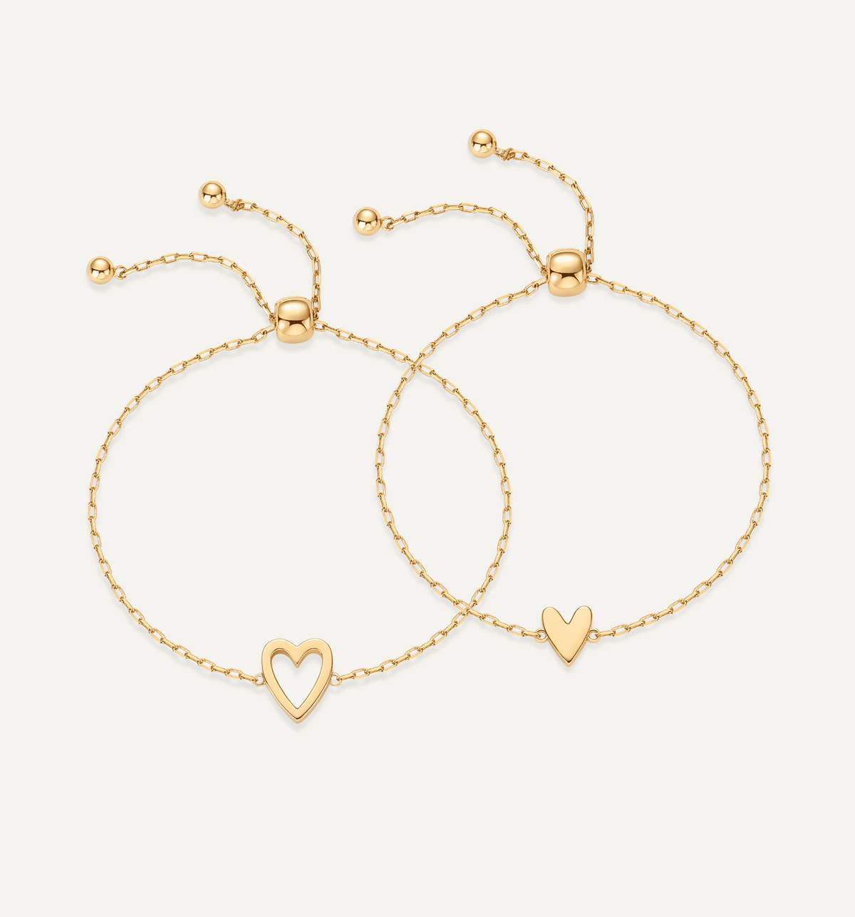 Matching Herz Armband Set
