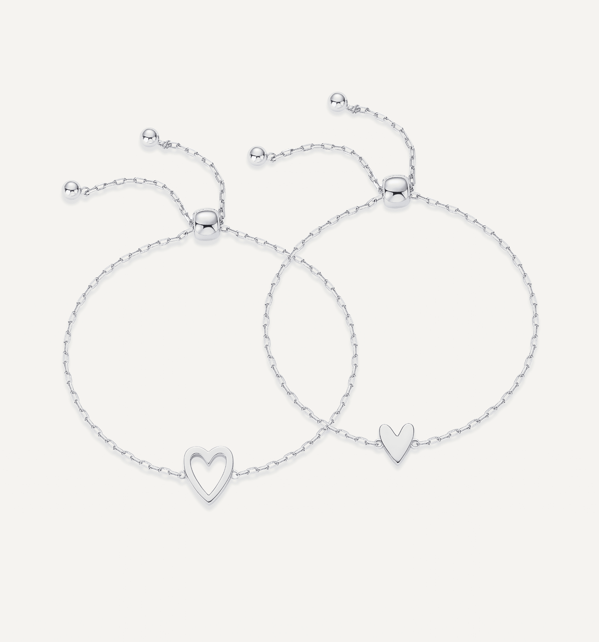 Matching Herz Armband Set